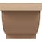 Ekena Millwork 5"W x 5"D x 5"H Wide Alpine Rough Cedar Woodgrain TimberThane Corbel, Primed Tan CORUR05X05X05ALPRCPR - alternate 3